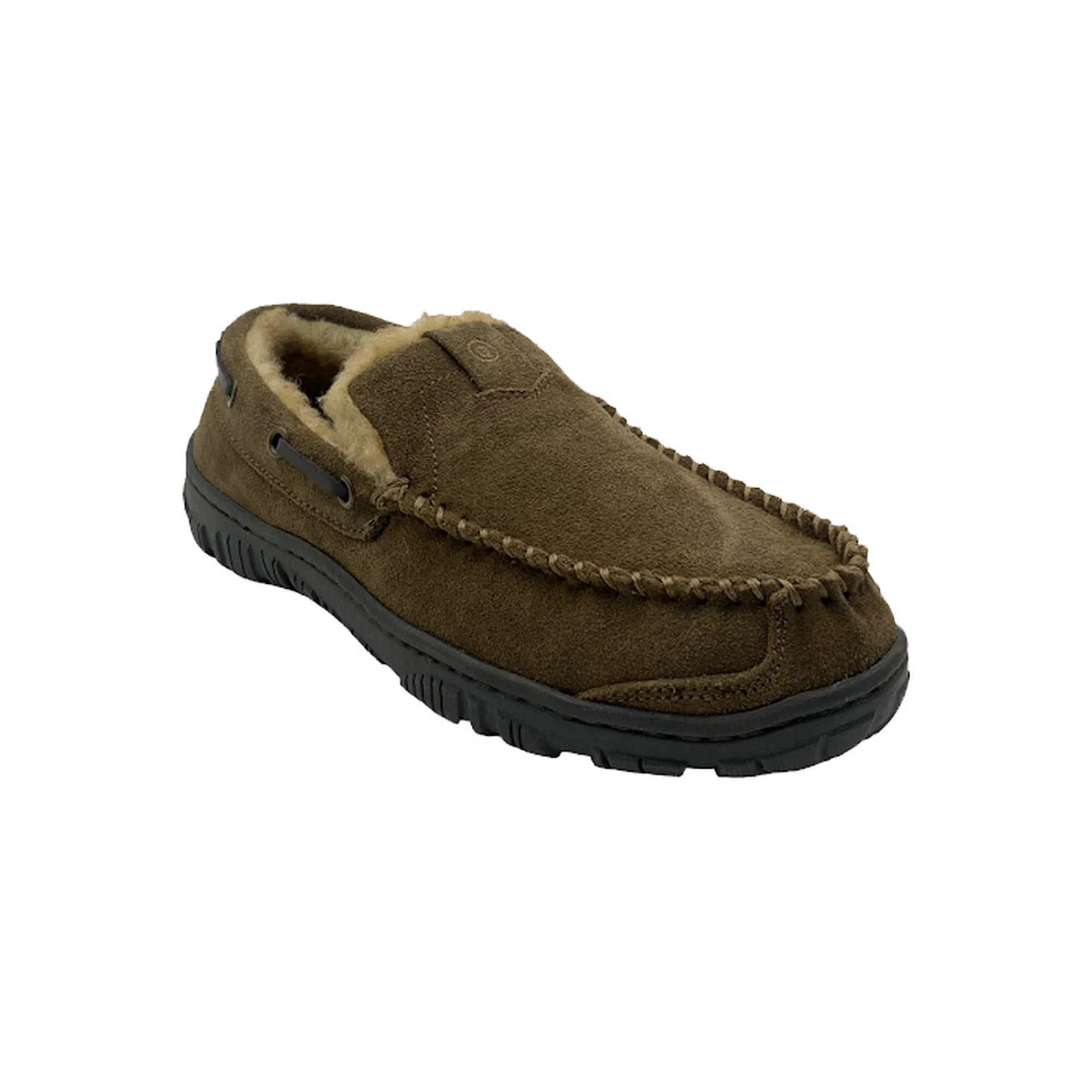 Clarks Suede Men's Venician Moccasin Slippers Sage - Medium - Picture 2 of 4